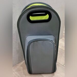 2-bottle Insulated Picnic Tote with 2 Wineglasses, Corkscrew and more